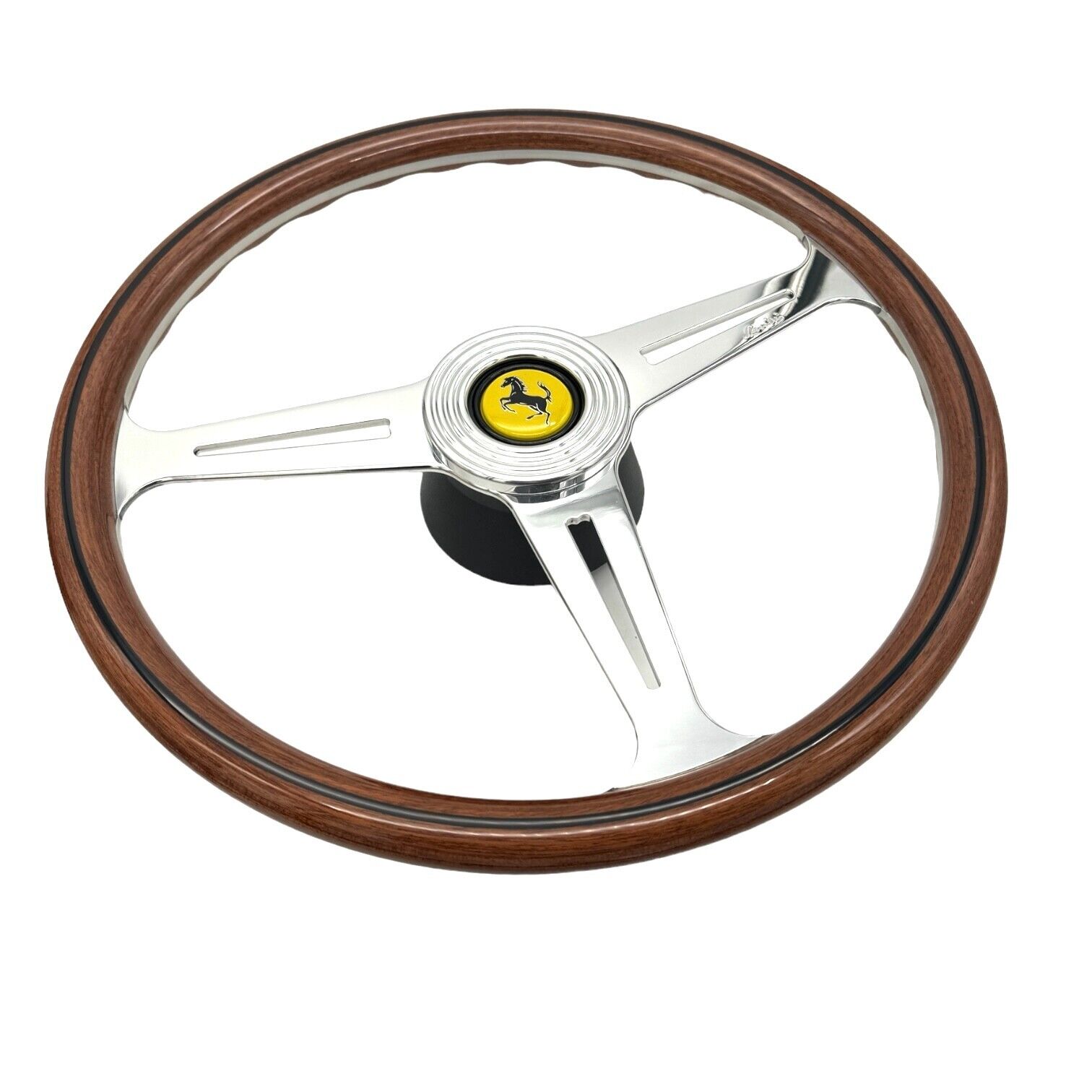 Ferrari 246 Dino Luisi Montecarlo Vintage Wood Steering Wheel 390mm