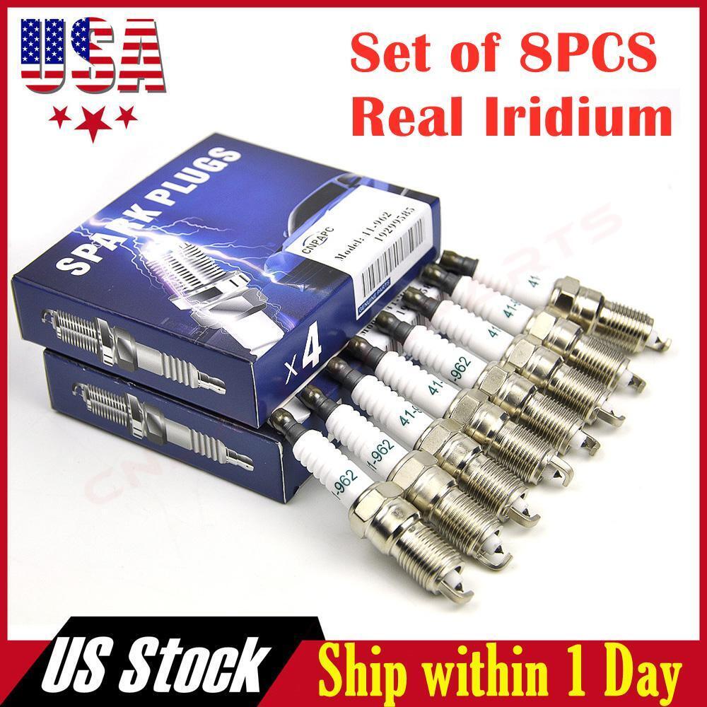 Upgraded 8pcs/set 41-962 REAL IRIDIUM Spark Plugs For GMC Sierra Chevy Silverado