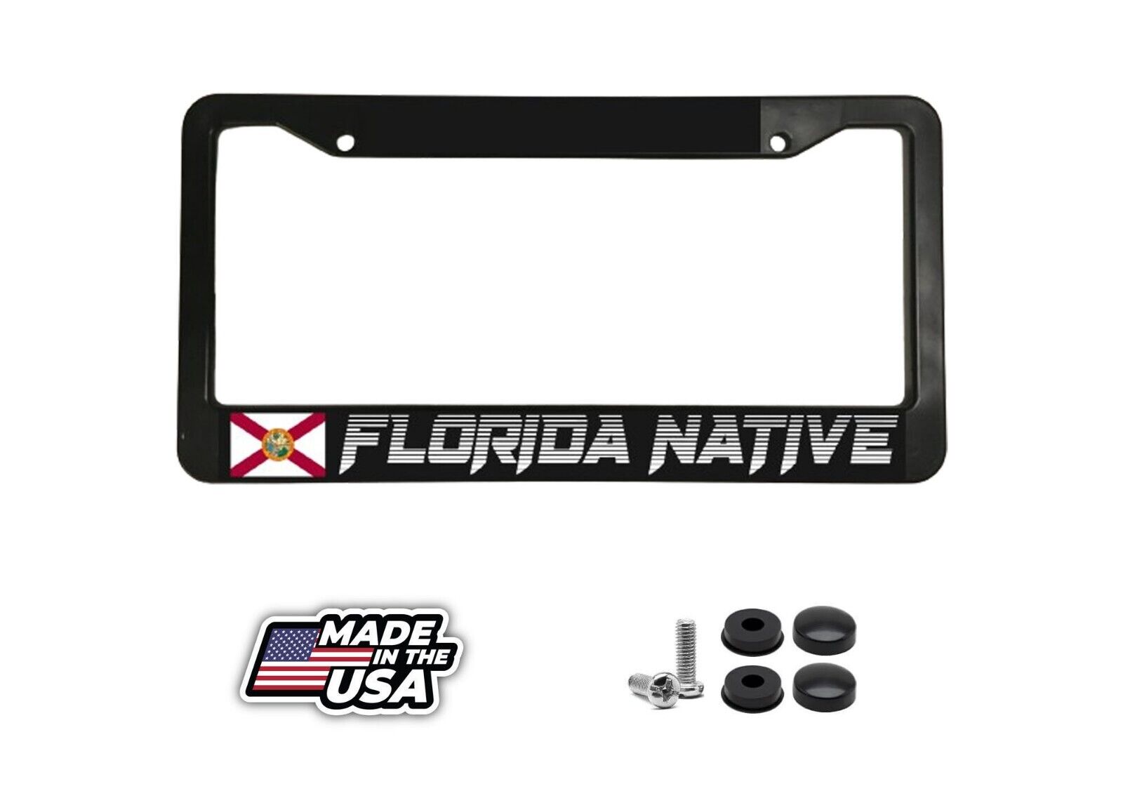 Florida Native State Orlando Tampa Miami Country Floridian License Plate Frame