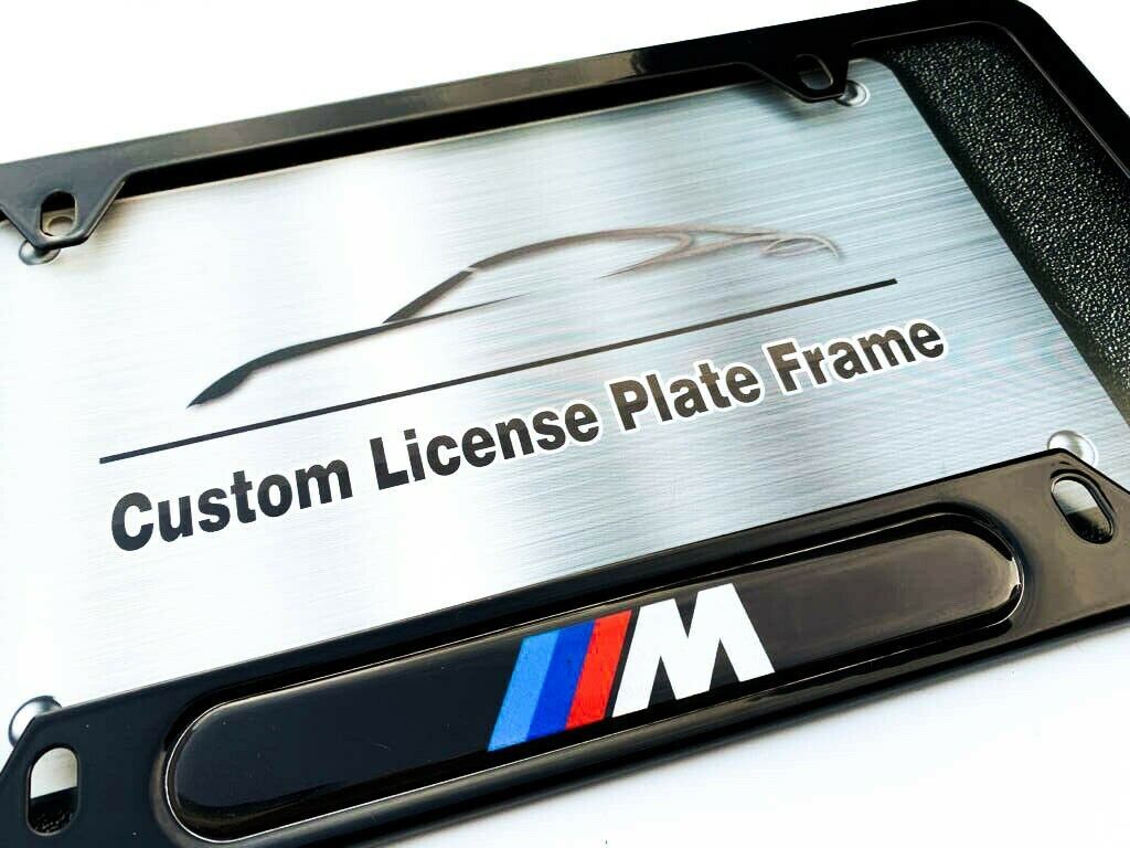 Black License Plate Frame - BMW M Motorsport