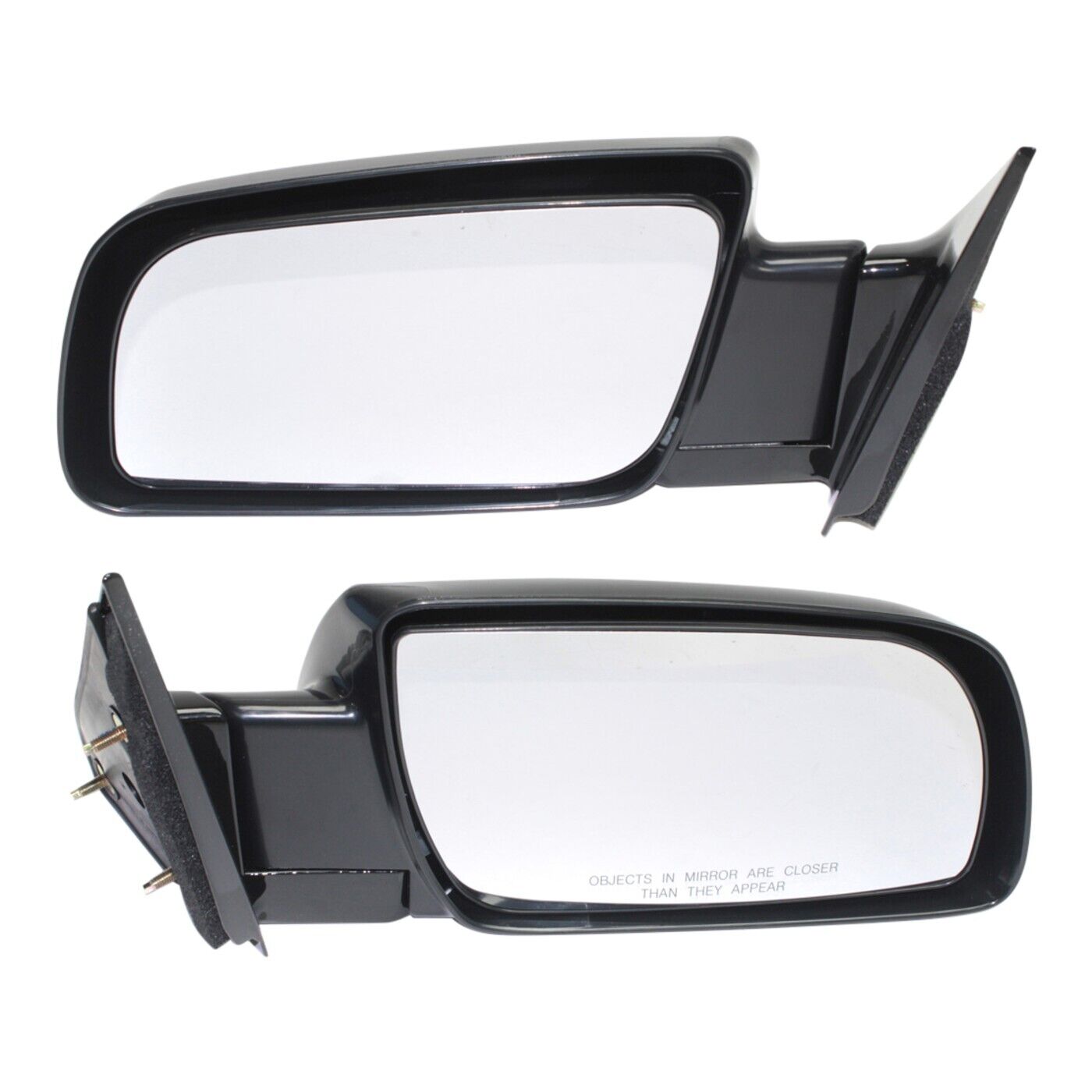 Manual Black Side Mirrors Left LH & Right RH Pair Set of 2 for Pickup Truck