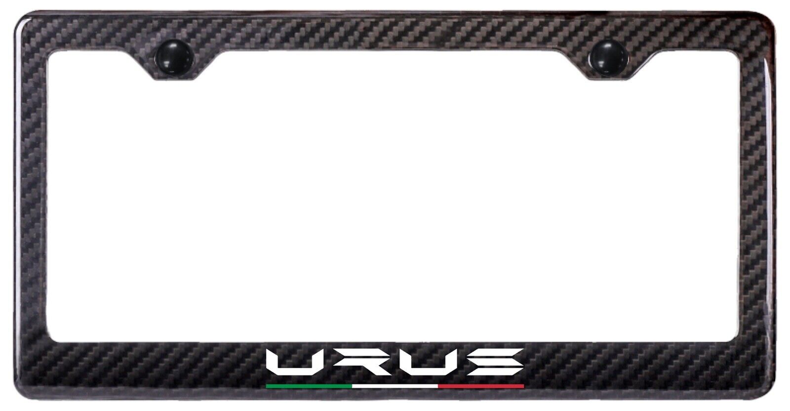 Lamborghini Urus Black Carbon Fiber License Plate Frame