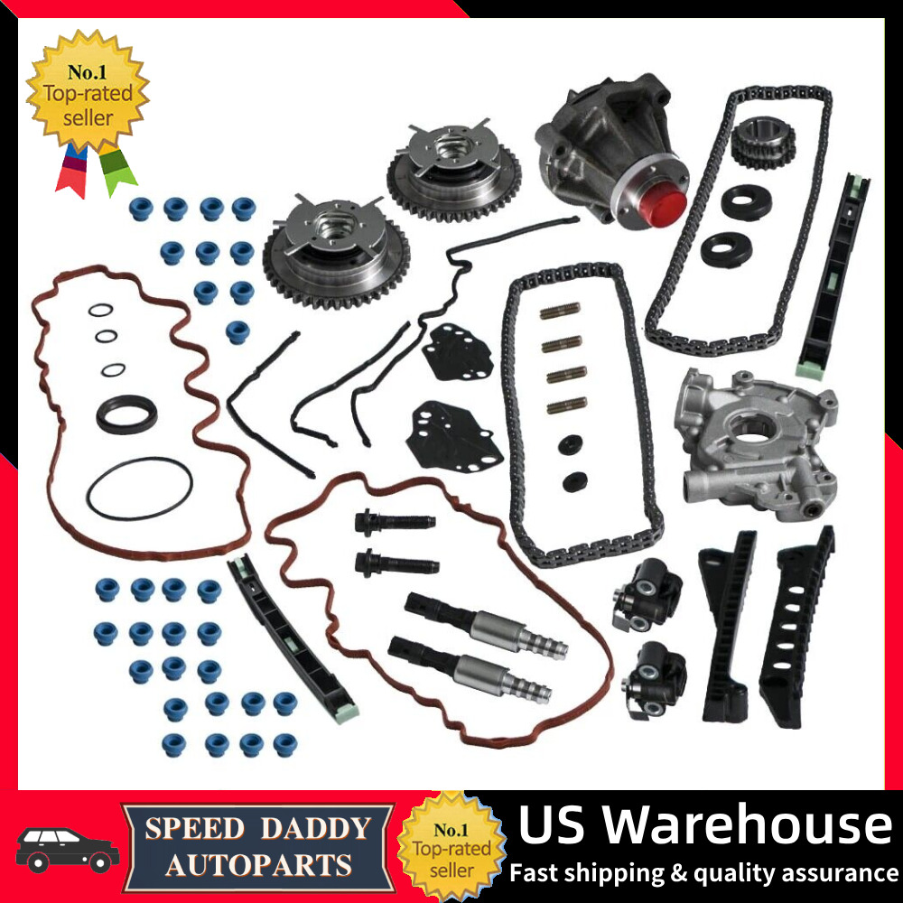 Timing Chain Kit For 04-08 Ford F150 Lincoln 5.4L w/ Oil&Water Pump Cover Gasket