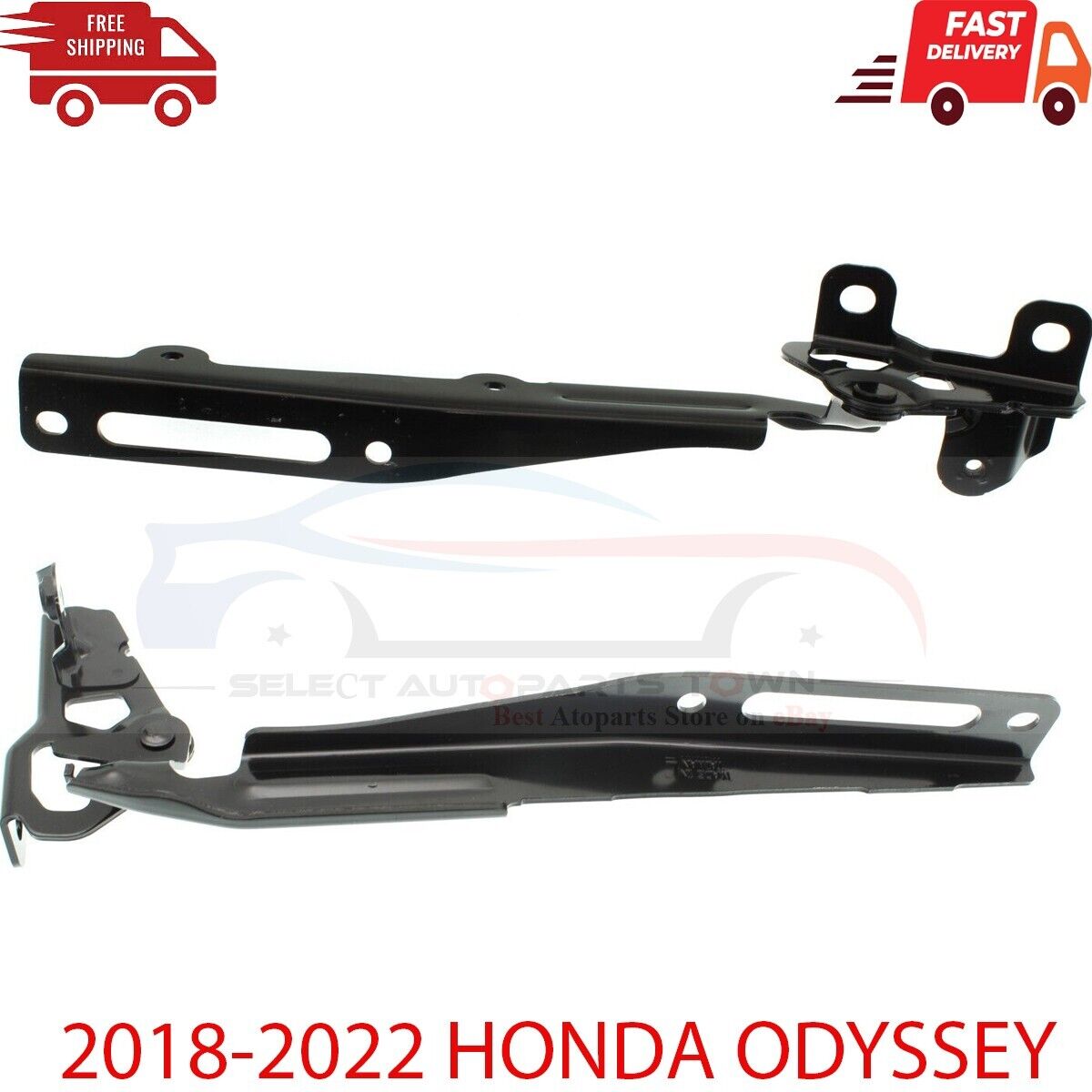 New Fits 2018-2022 Honda Odyssey Hood Hinges Driver & Passenger Side Set Of 2pc