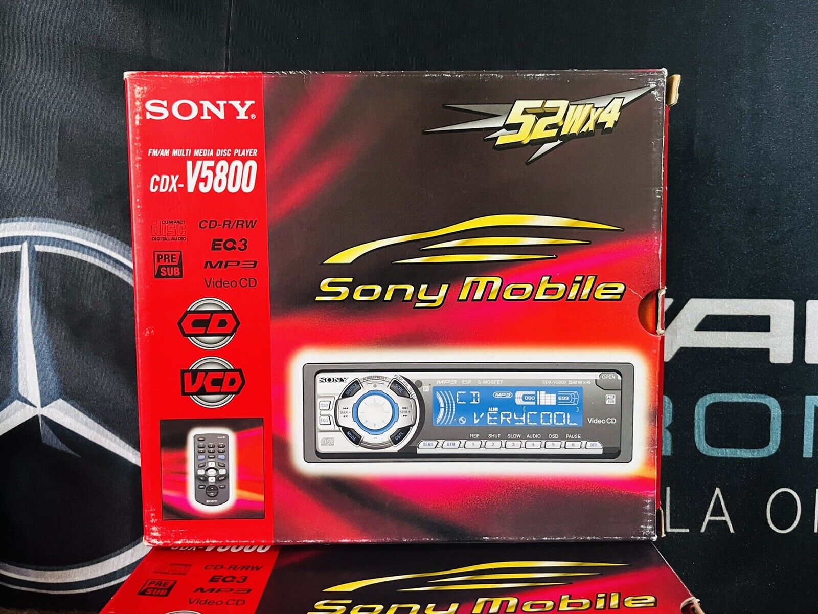 NEW SONY CDX-V5800 Car Radio FM/AM Multi Media Disc VideoCD Player Old-School