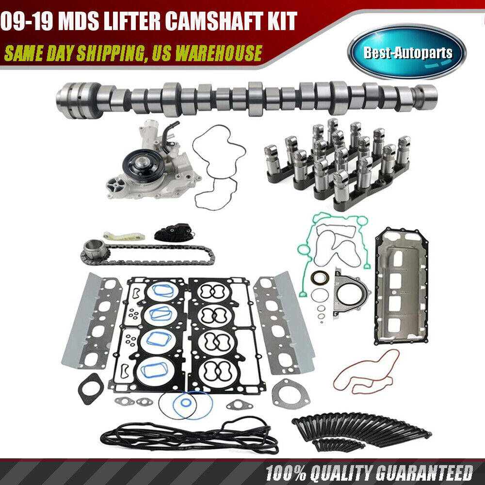 For Dodge Ram 1500 5.7 hemi 09-19 MDS Lifters Cam Timing Chain Kit Water Pump