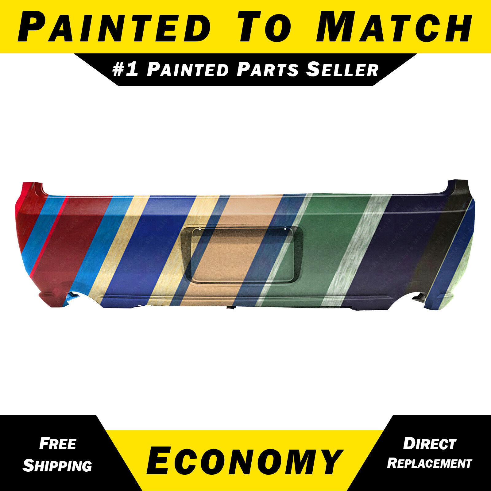 NEW Painted To Match Rear Bumper Replacement for 2005-2009 Ford Mustang GT 05-09