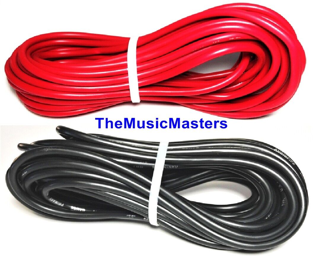 12 Gauge 10' ft each Red Black Auto PRIMARY WIRE 12V Auto Wiring Car Power Cable