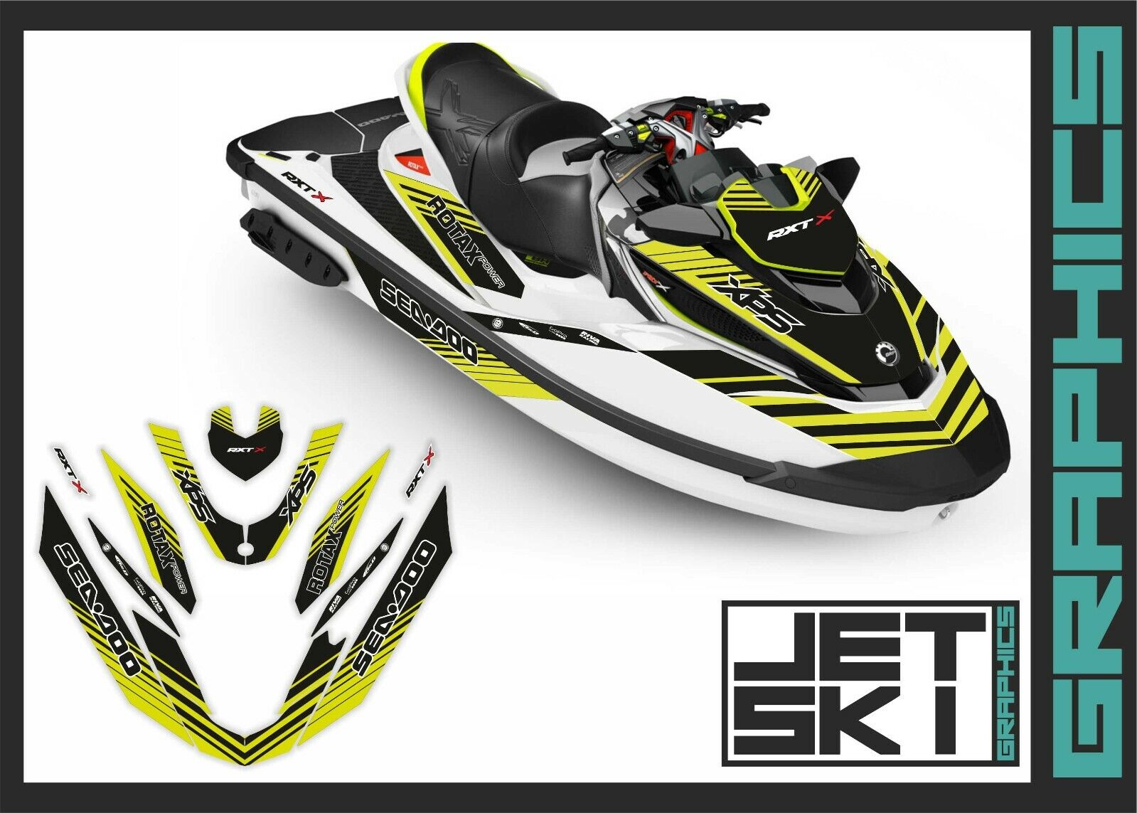 SEADOO RXT RXTX IS AS RS 300 for jet ski 2016-2017 graphics kit decals set wrap