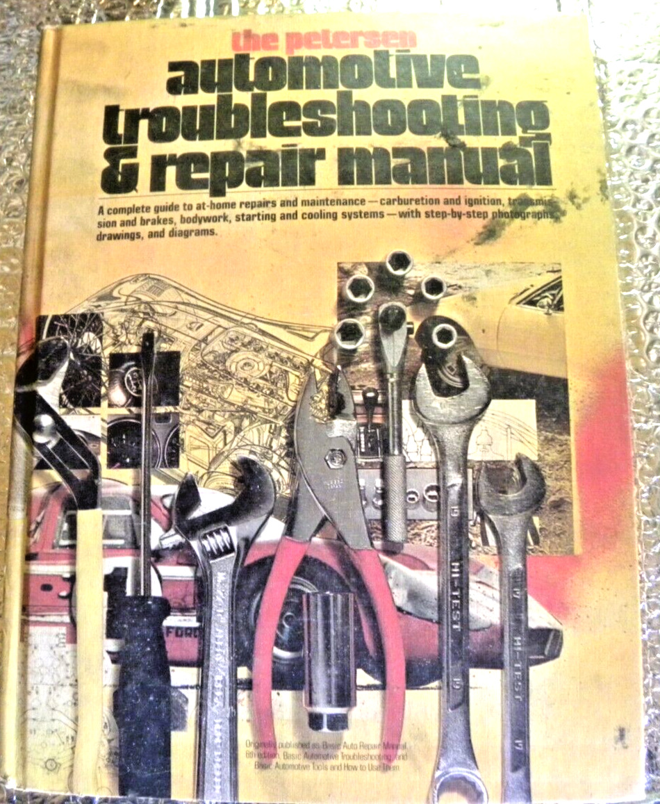 1977 Petersen Hardcover Automotive Troubleshooting & Repair Manual 