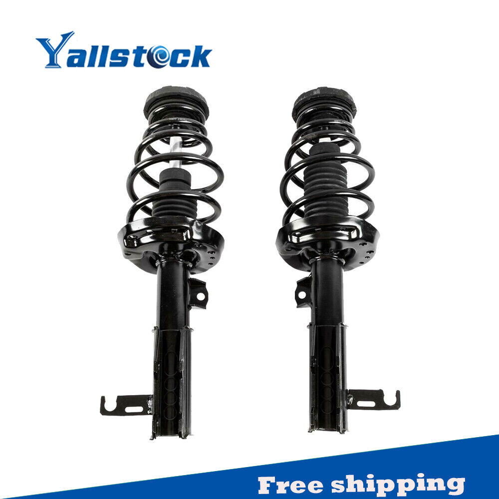 Front Pair Complete Shocks Struts w/Coil Spring For 2013-2014 Chevrolet Malibu