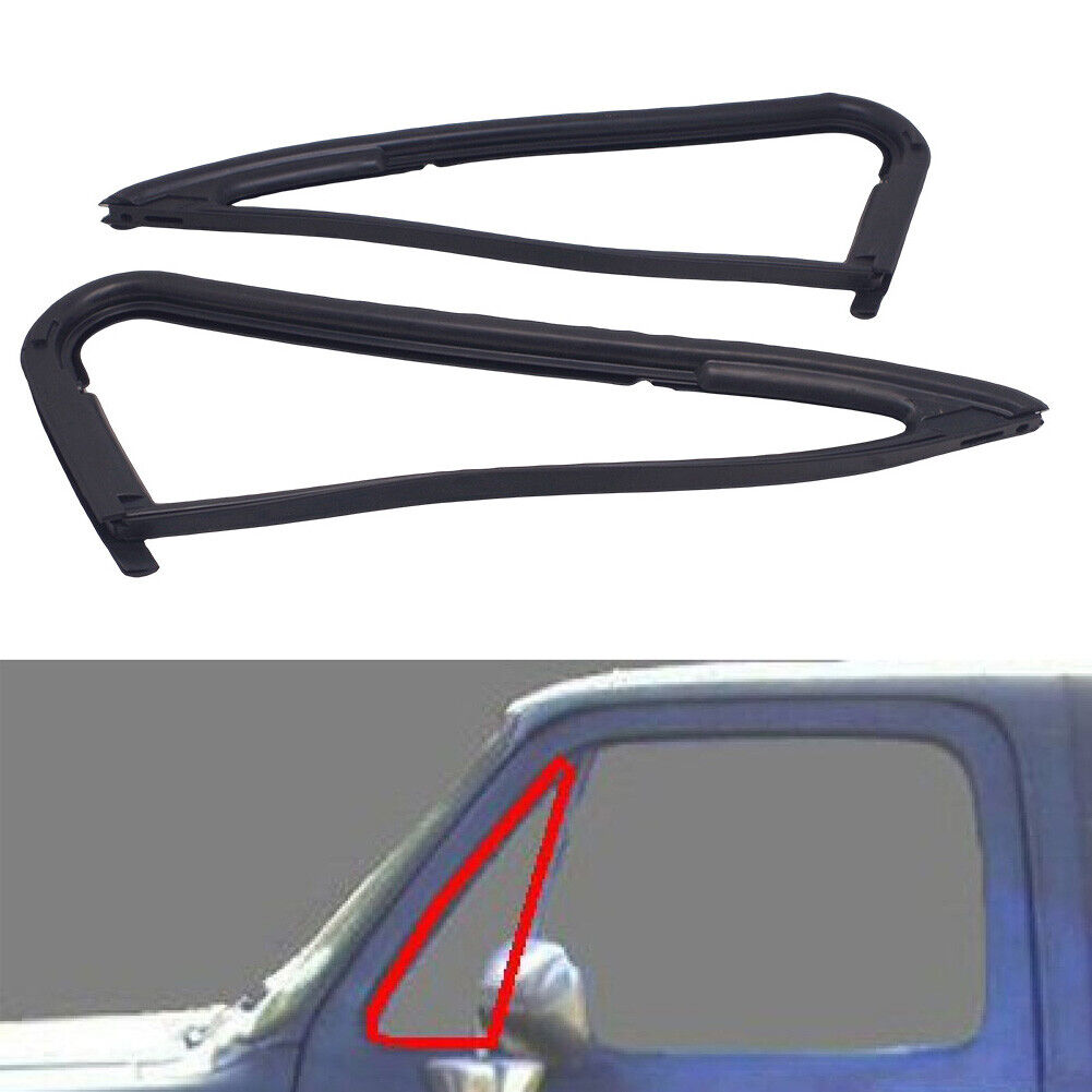 Pair Front Vent Window Seal Weatherstrip Set For 1985-91 C/K R/V Truck Suburban