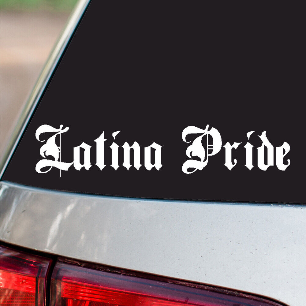 Latina Pride Vinyl Sticker Country Pride all sizes chrome and regular colors