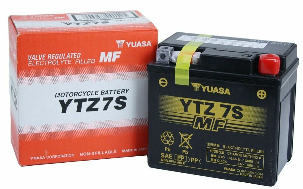 Yuasa YTZ7S AGM High Performance Factory Activated 12 Volt Battery YTZ7S