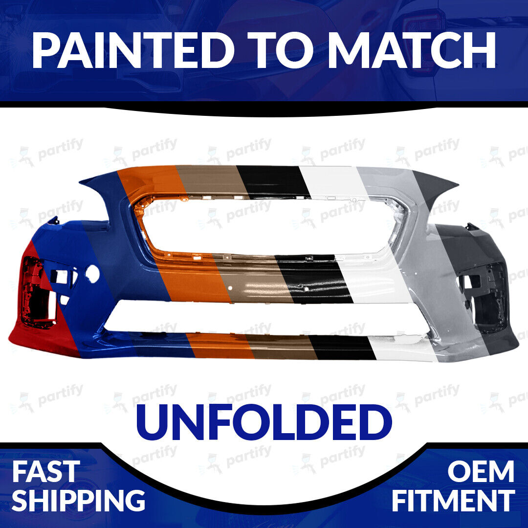 NEW Painted To Match Unfolded Front Bumper For 2015 2016 2017 Subaru WRX/ STi