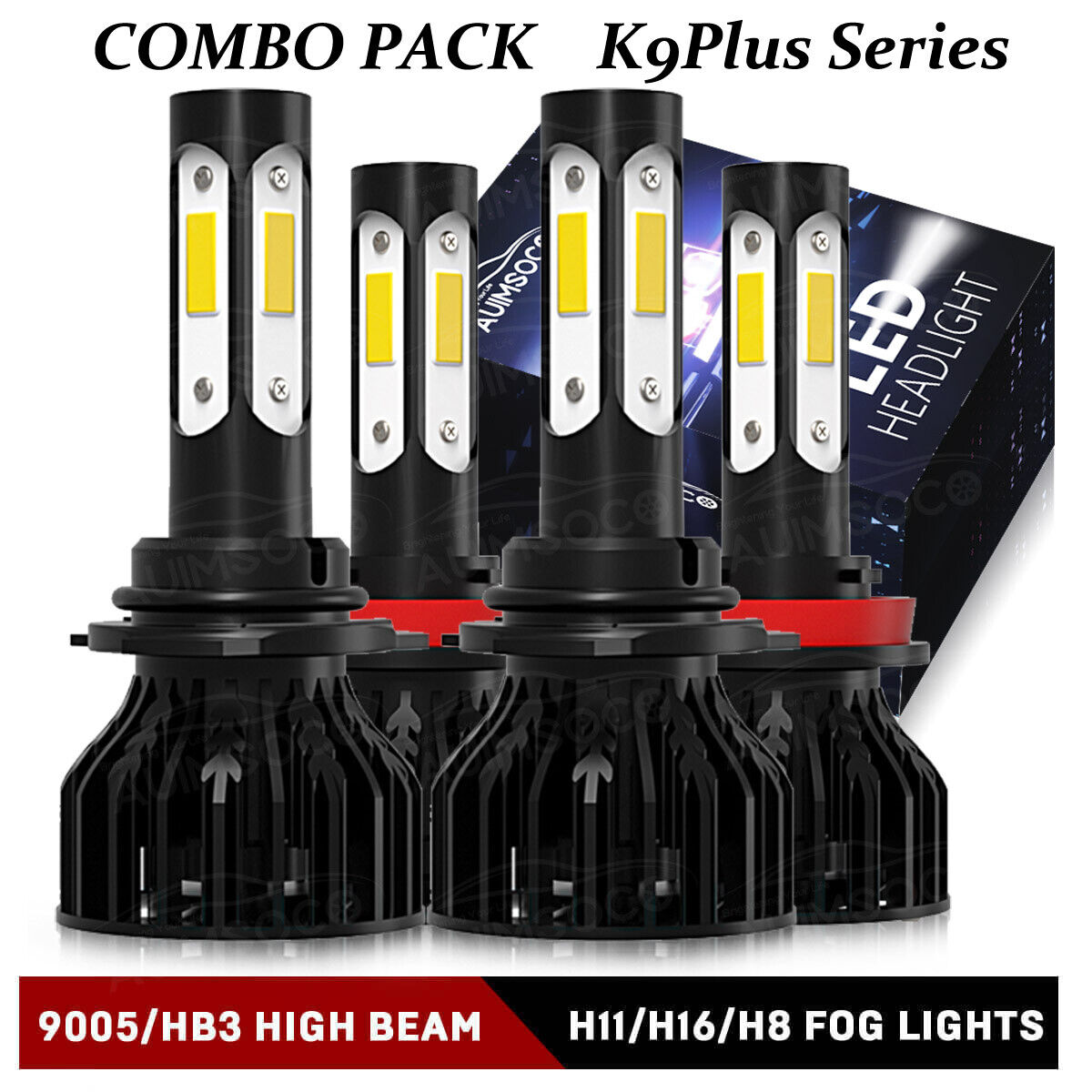 For Nissan Juke 2015-17 AUIMSOCO LED Headlight Bulbs High Low Beam Bright White
