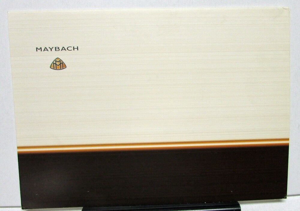 2003 Maybach 62 57 Dealer Sales Portfolio Brochure English Text