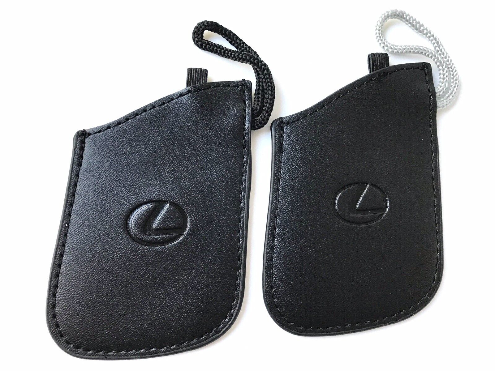 Genuine Lexus LC500 LS500 Hybrid Black Leather Remote Fob Key Cover Glove 2 PCS