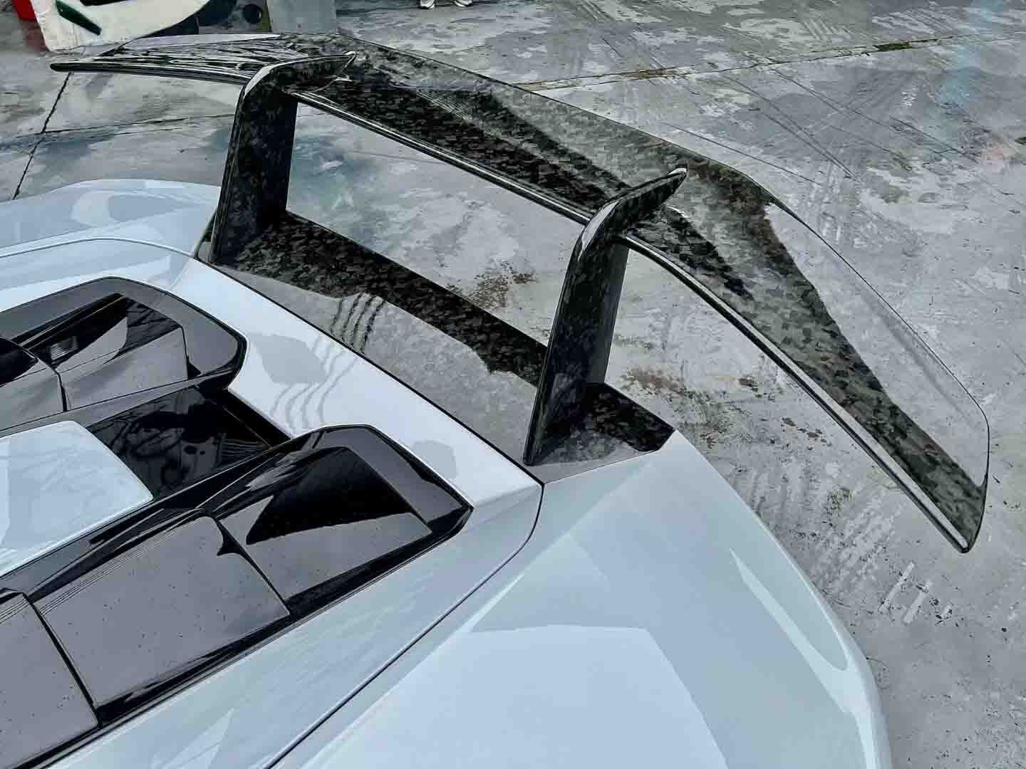 Forge Carbon Fiber Rear Trunk Spoiler Wing For Lamborghini Huracan LP580 LP610