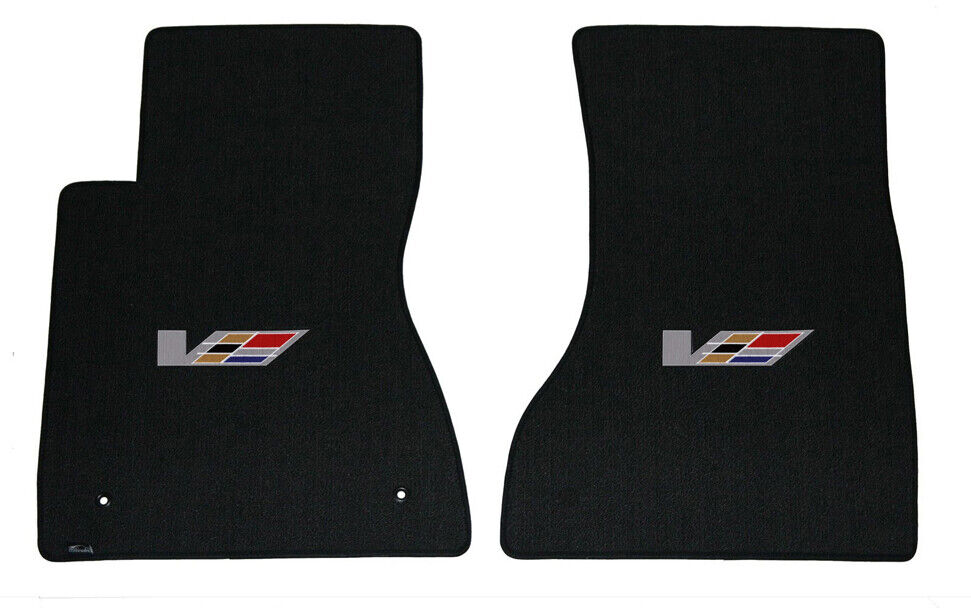 New 2011 - 2014 Cadillac CTS-V Carpet Floor Mats Front Pair with Logo 