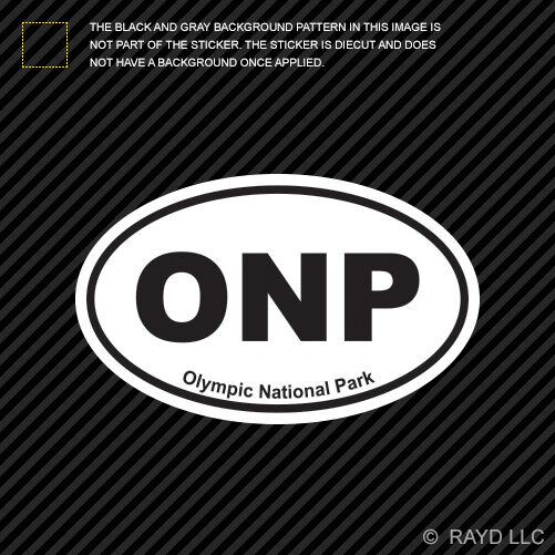 Olympic National Park Oval Sticker Decal Euro ONP