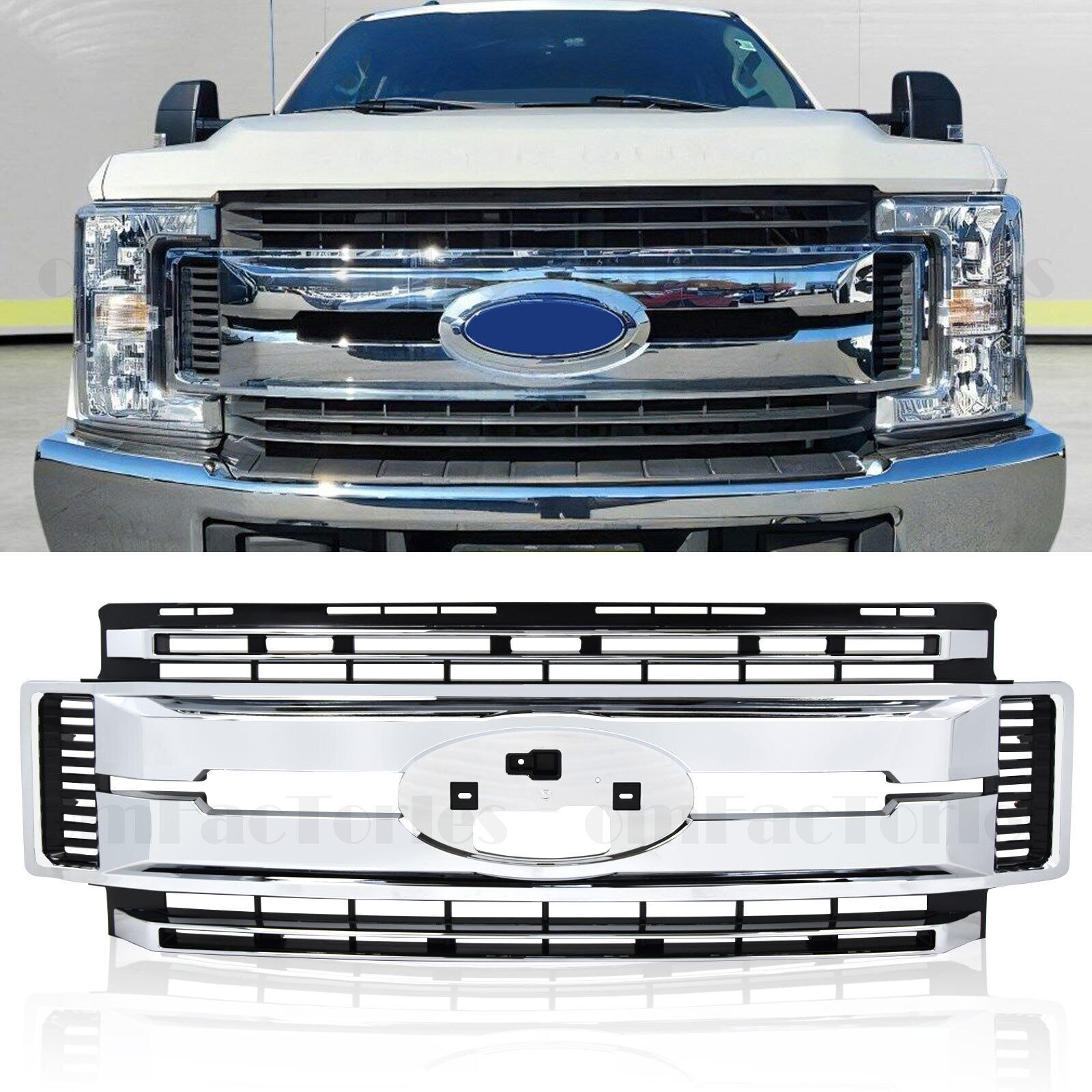 NEW 2017-2019 Ford F-250 F-350 Super Duty Center Grille Assembly OEM HC3Z8200AC