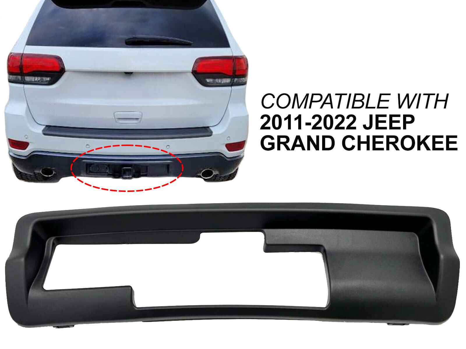 For Textured Trailer Hitch Cover 2011 - 2022 Jeep Grand Cherokee 68111636AA