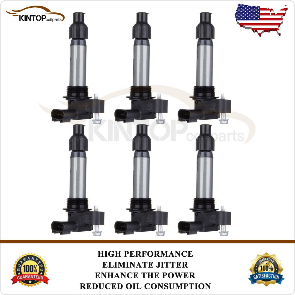 6 Ignition Coils Pack for GMC Acadia Cadillac STS Saturn Vue Chevy Buick 3.6L