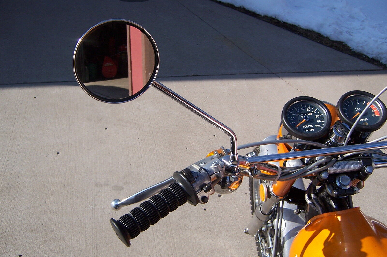 1969 to 1973 Yamaha clamp on mirror DT1 DT2 DT3 RT1 RT2 RT3 CT1 CT2 CT3 AT1 AT2 