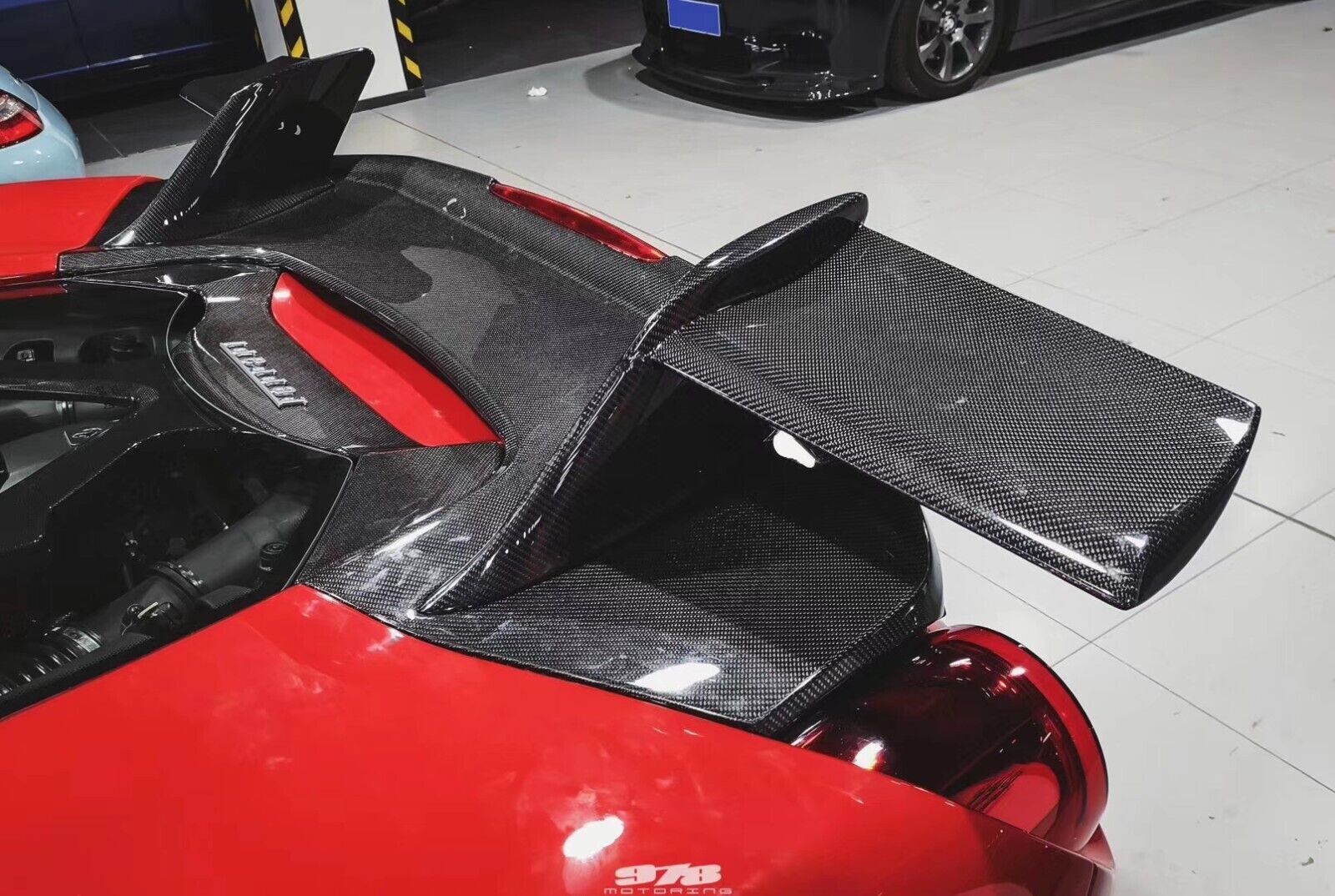 RSP MS Body Kit Full Carbon Fiber Spoiler Fits For Ferrari 488 Spyder