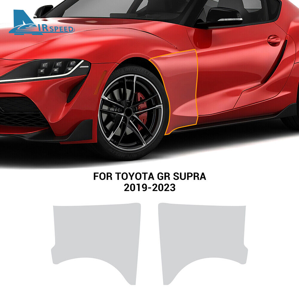 For Toyota GR Supra 2019-2023 Fender Precut Paint Protection Film Clear PPF TPU