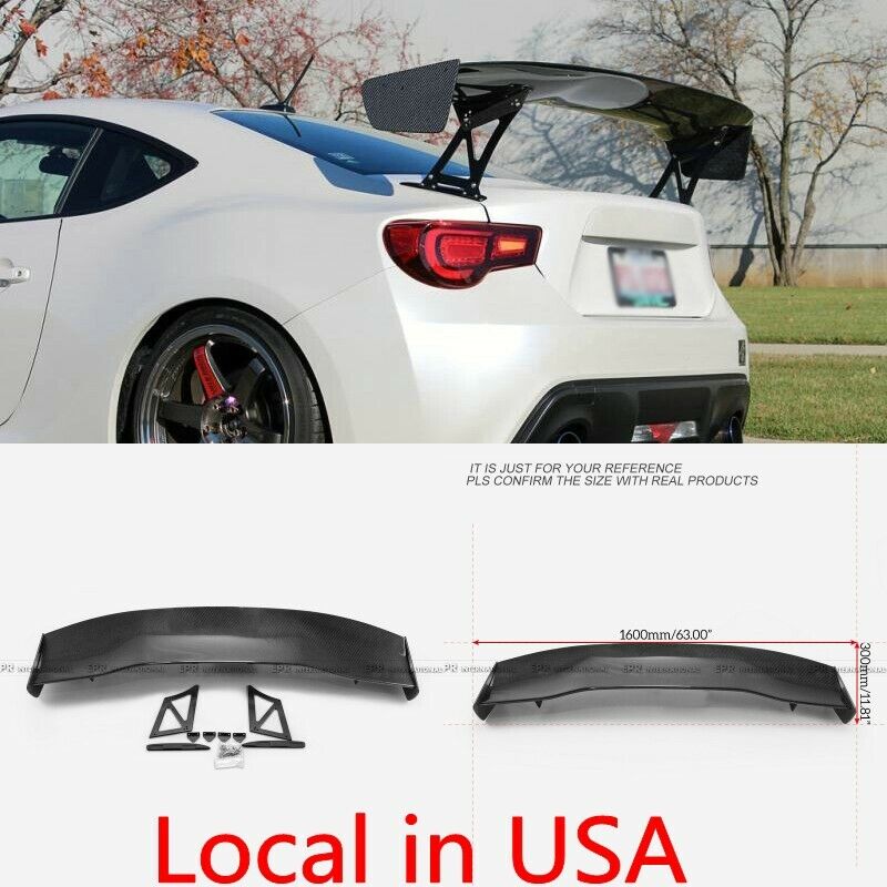 For Toyota FT86 Subaru BRZ Carbon Fiber Rear Trunk GT Spoiler Wing Lip Body Kits