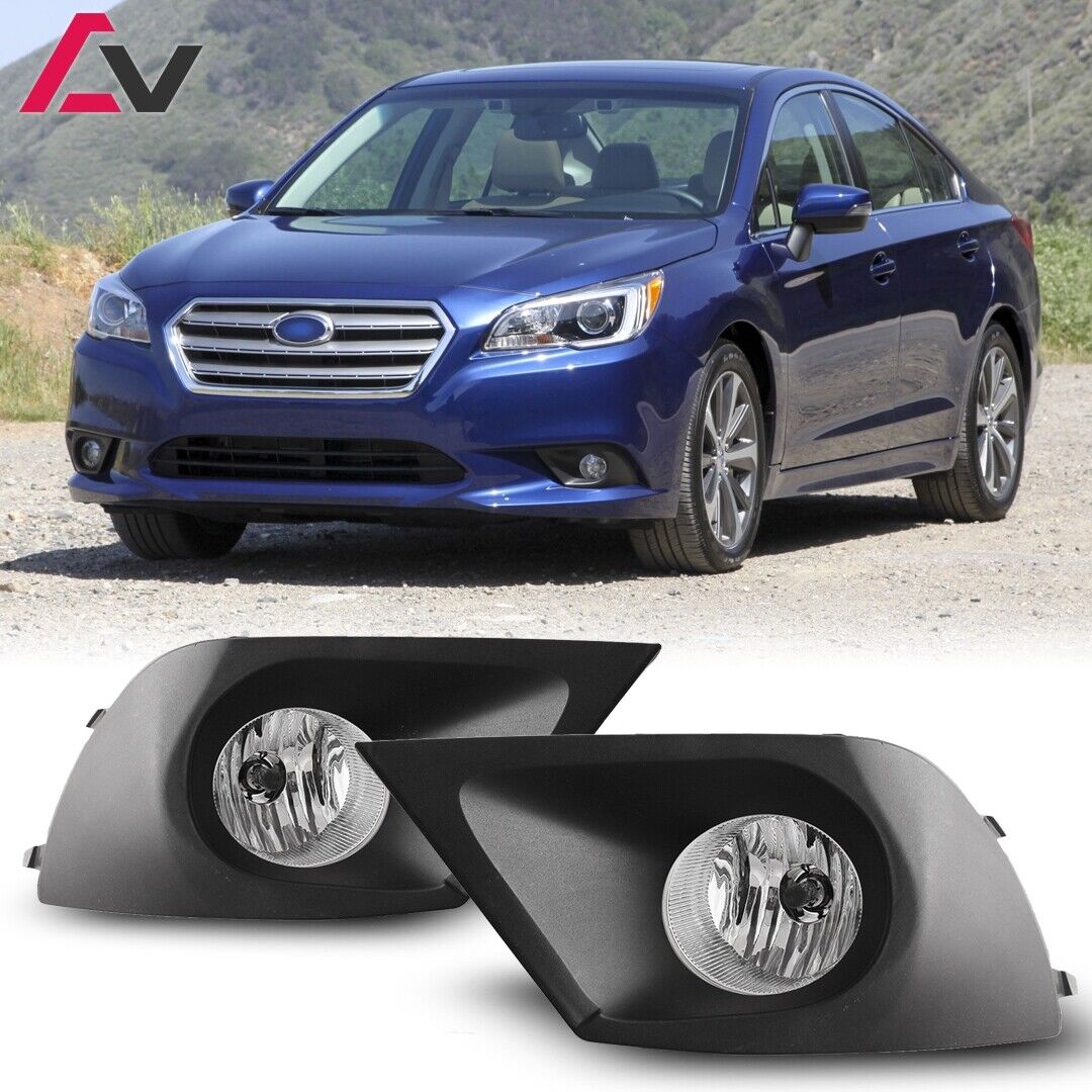 2015-2017 For Subaru Legacy Clear Lens Pair Fog Lights Lamps+Wiring+Switch Kit