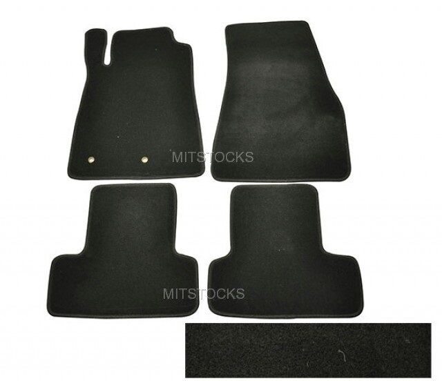 FIT FOR 2005-2014 FORD MUSTANG & COBRA BLACK NYLON CARPET FLOOR MATS 4 PIECES