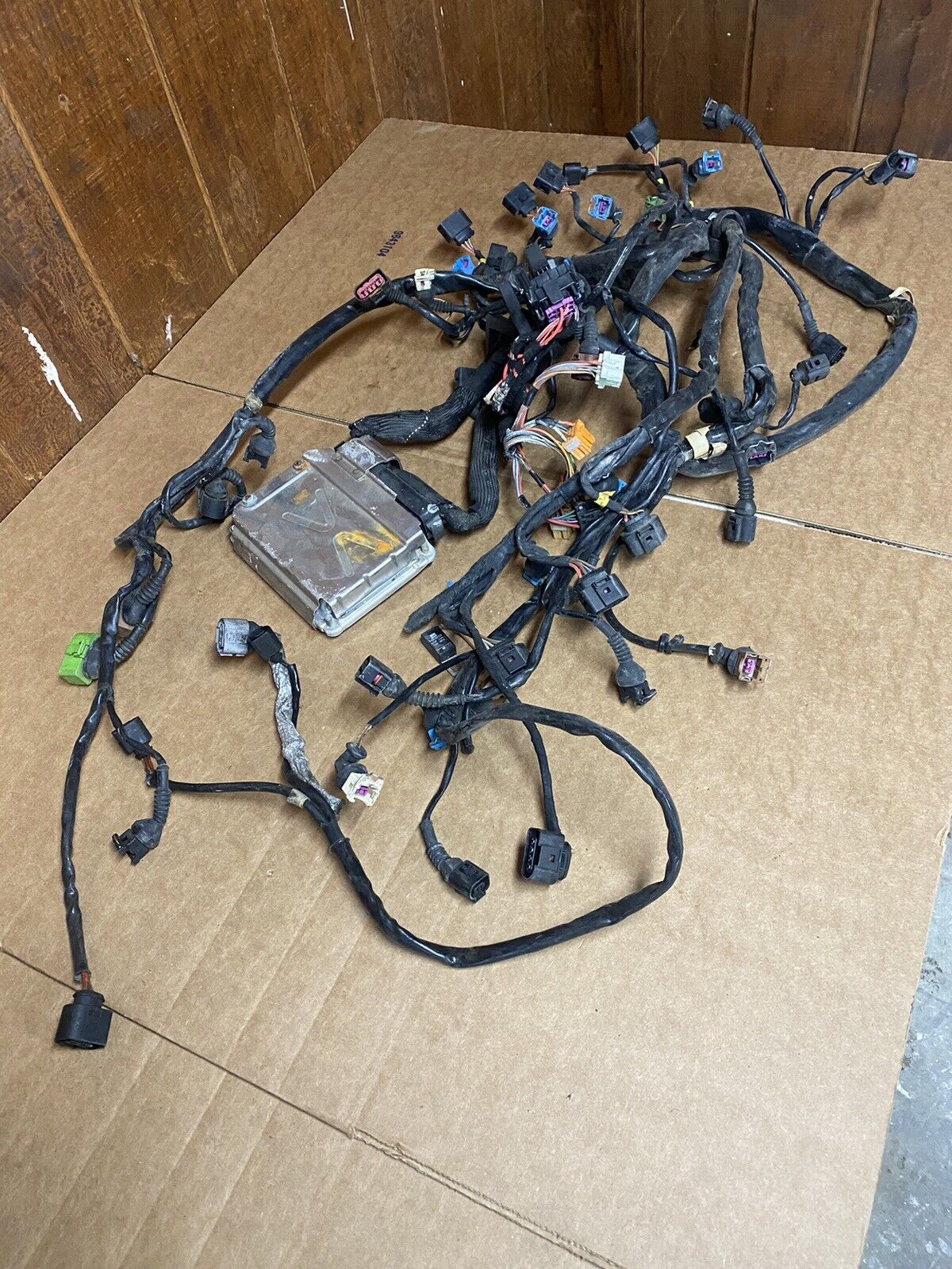 2003 C5  Audi RS6 Engine Wiring Harness and ECU 4.2 BCY