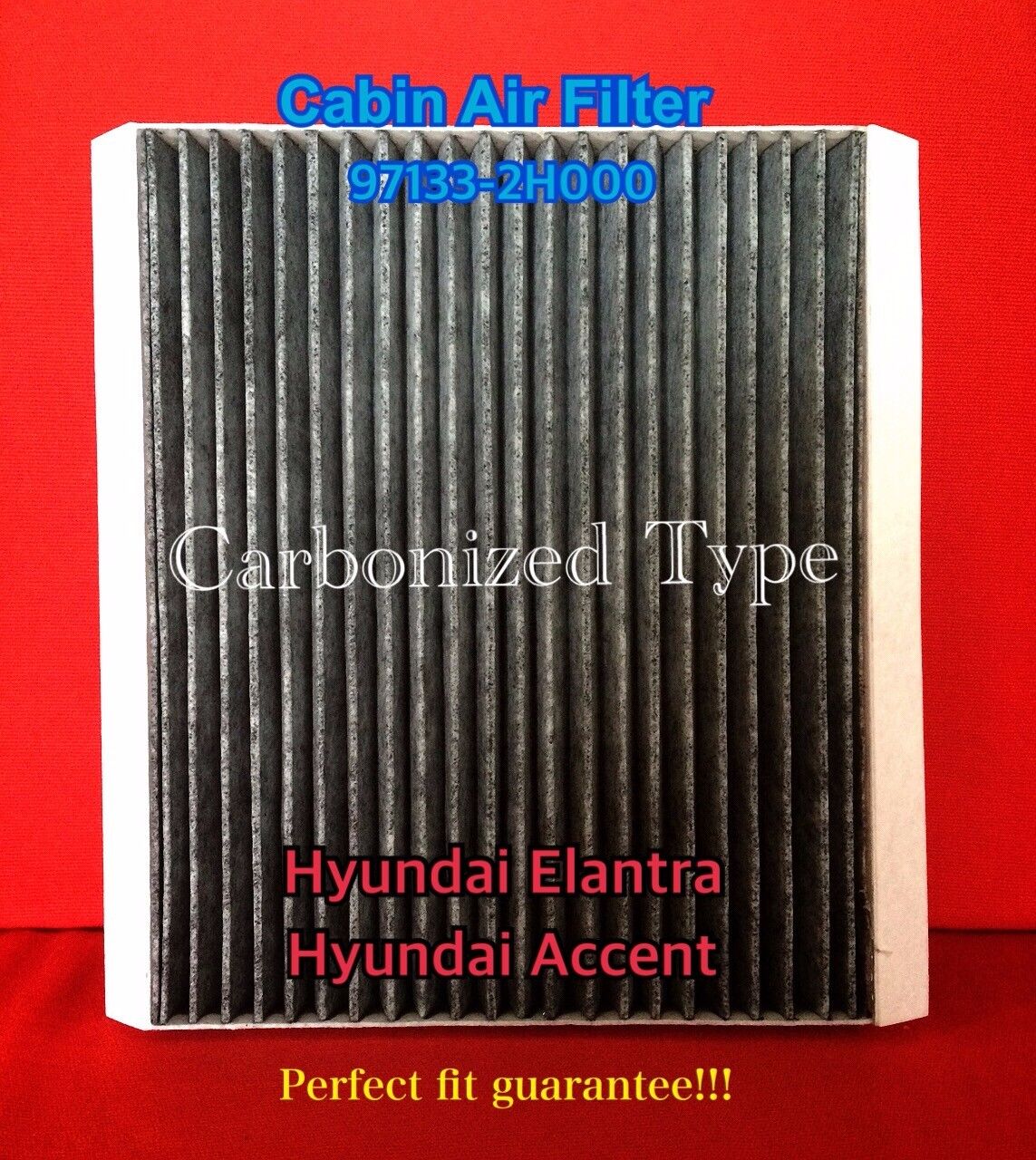 C35660 CHARCOAL CARBONIZED AC CABIN AIR FILTER for Accent Elantra / Forte 49377