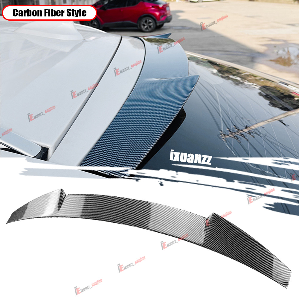 For BMW X6 F16 2015-2019 Carbon Look PSM Style Rear Roof Trunk Spoiler Wing Lip