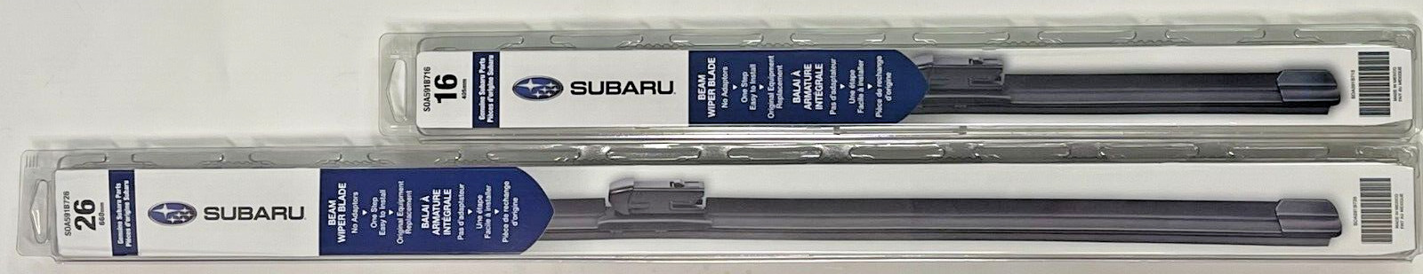 2017- 2024 Subaru Impreza Crosstrek Front Windshield Wiper Blade Set Genuine oem