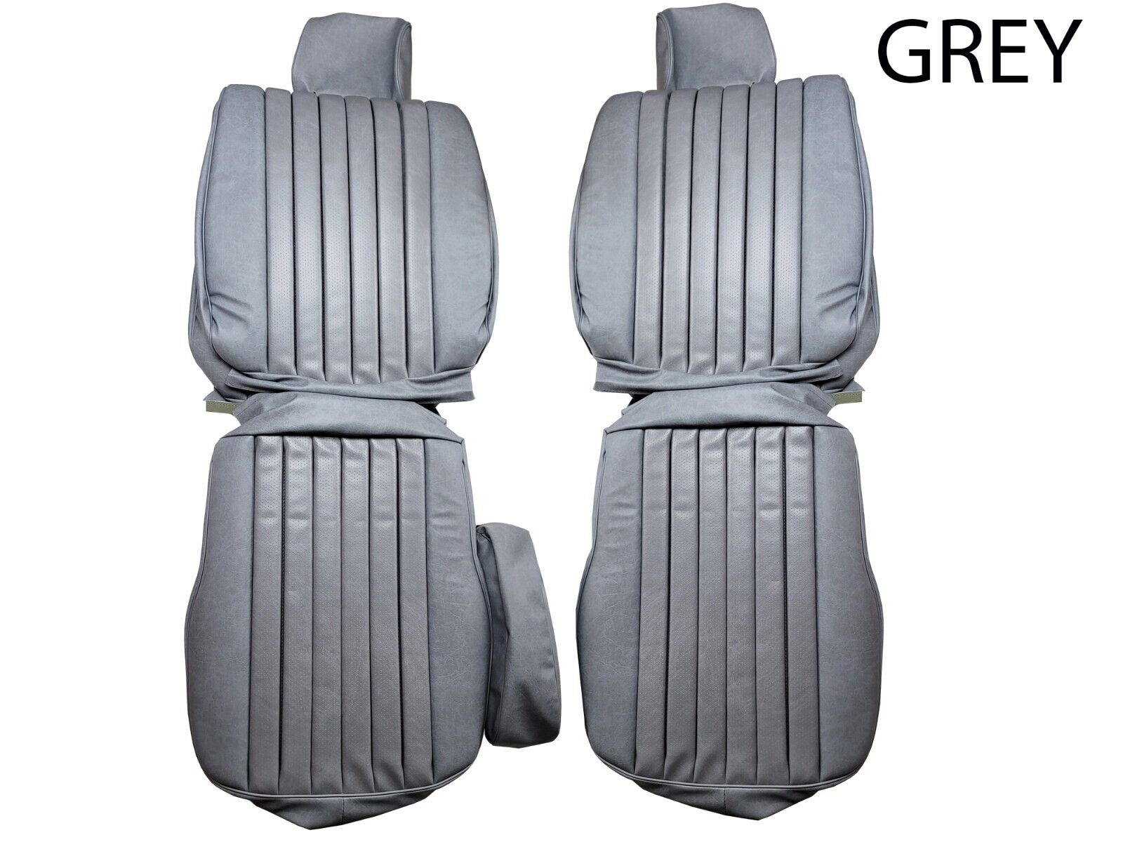 FITS Mercedes Benz R107 1980-85 380SL GREY Leather Seat Covers