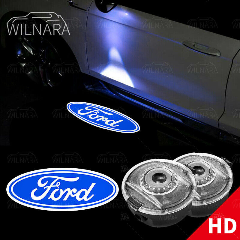 2X 3D Led Side Rearview Mirror Welcome Shadow Lights For Ford EXPLORER 2011-19