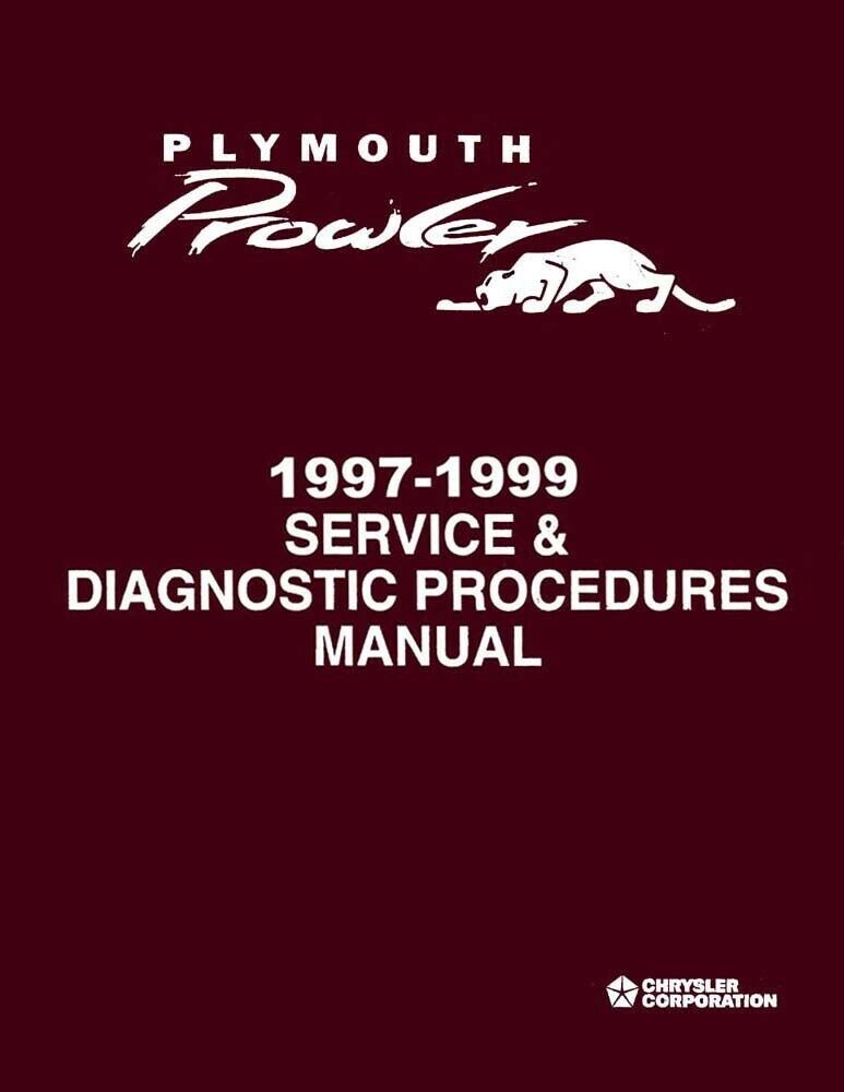 1997 1998 1999 Plymouth Prowler Shop Service Repair Manual Engine Drivetrain OEM