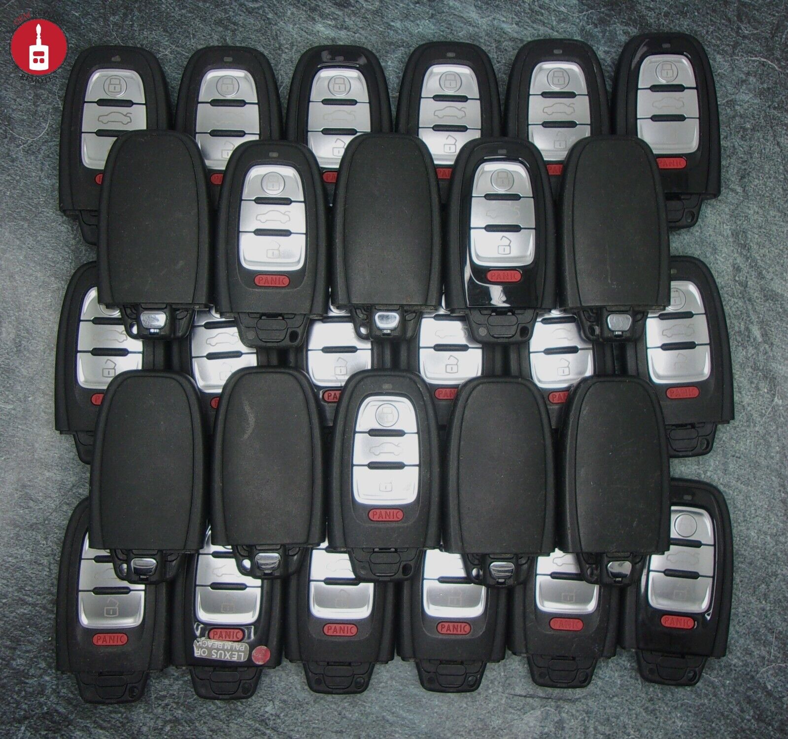Lot of 28 OEM Audi Keyless Entry Remote Smart Keys Used Bulk -IYZFBSB802-