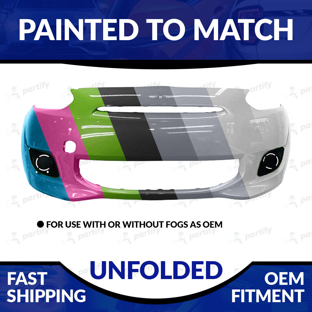 NEW Painted To Match 2014-2015 Mitsubishi Mirage Unfolded Front Bumper