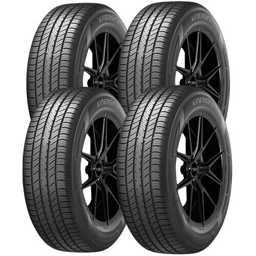 (QTY 4) 205/70R14 Hankook Kinergy ST H735 95T SL Black Wall Tires