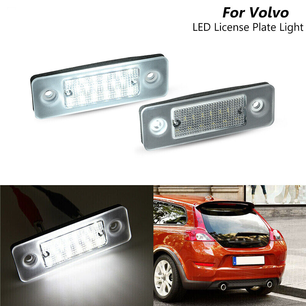 2x For Volvo C30 2008-2013 Error Free LED License Plate Light OEM # 31213991