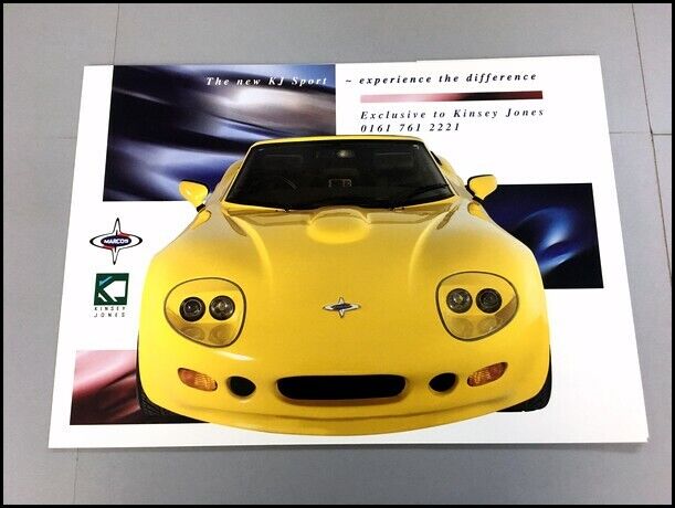 1997 Marcos KJ Sport KInsey Jones Edition Original Car Sales Brochure Folder