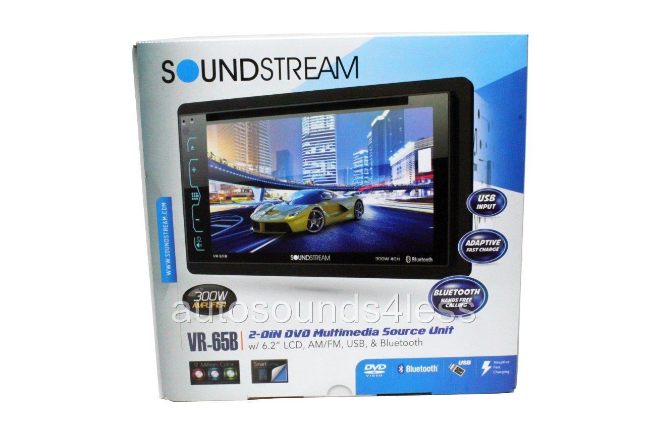 Soundstream Double Din VR-65B DVD/CD/MP3 Player 6.2\