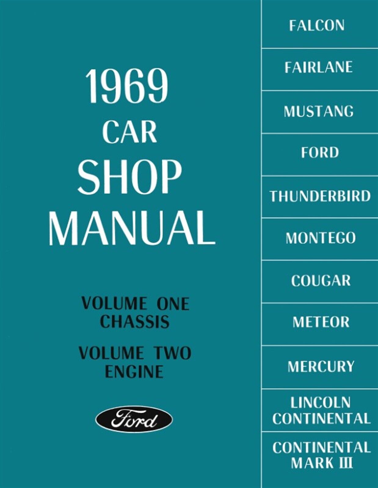1969 Ford Car Shop Manual - 5 Volumes