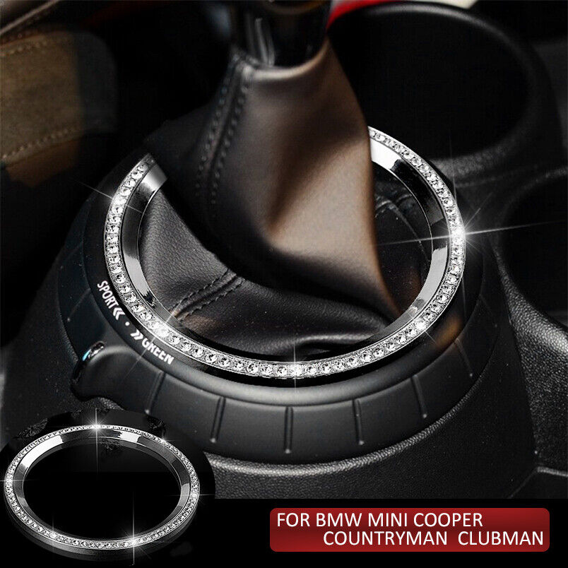 Bling Diamond Car Gear Shift Knob Cover Trim For MINI Cooper Countryman Clubman
