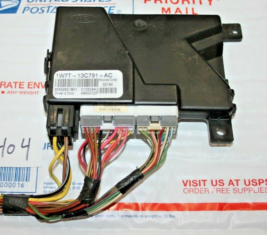 1W7T-13C791-AC ✅ 1998-2002 Ford / Lincoln Keyless Entry Driver Door Module OEM 